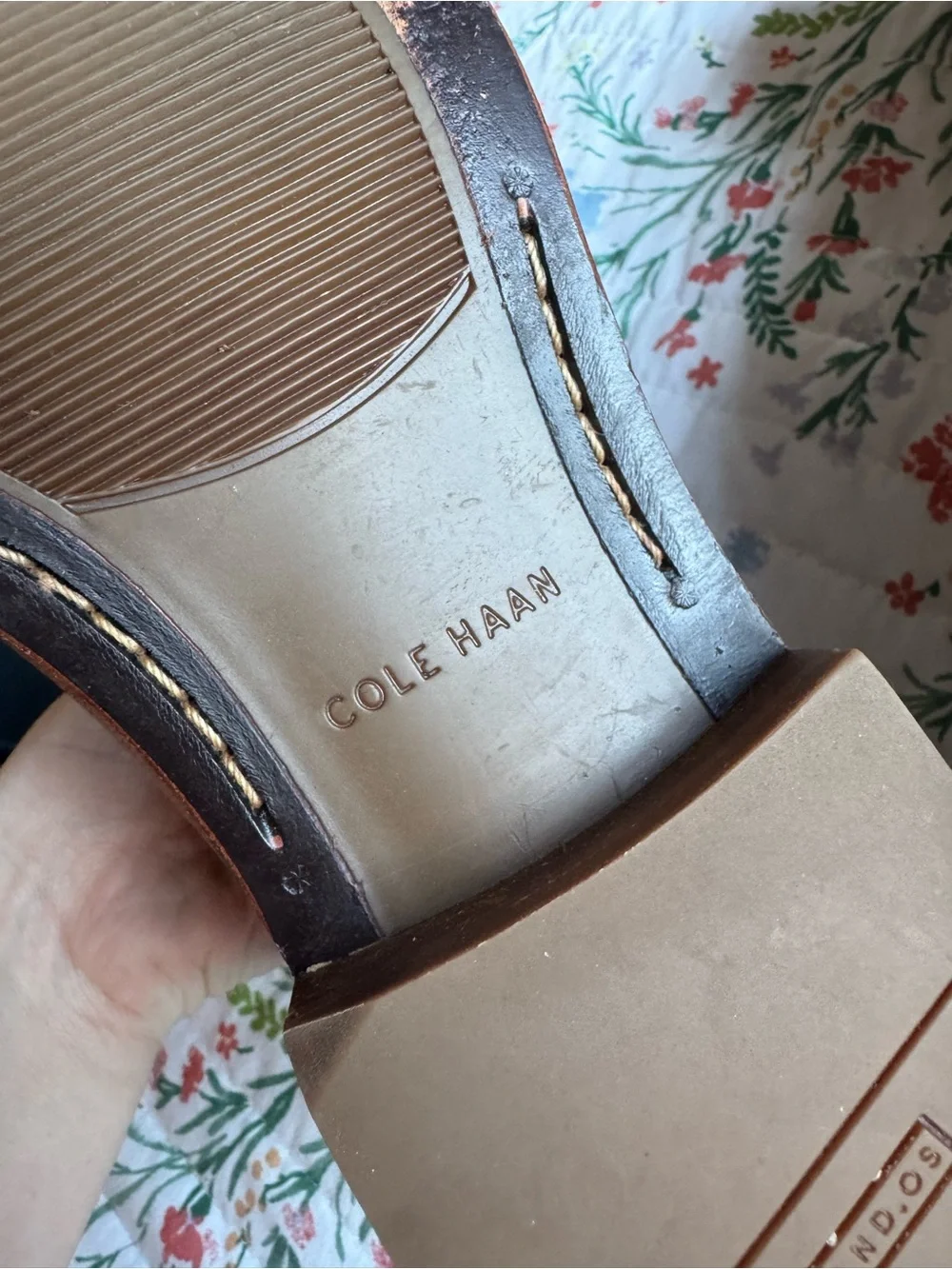 Cole Haan Men's Classic Tan Leather Oxford Dress Shoes